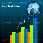 Colourful Growth Chart with Futuristic Background and Sample Text